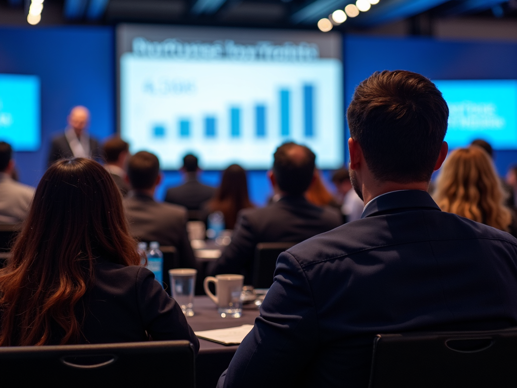 Mortgage brokers learning at a conference