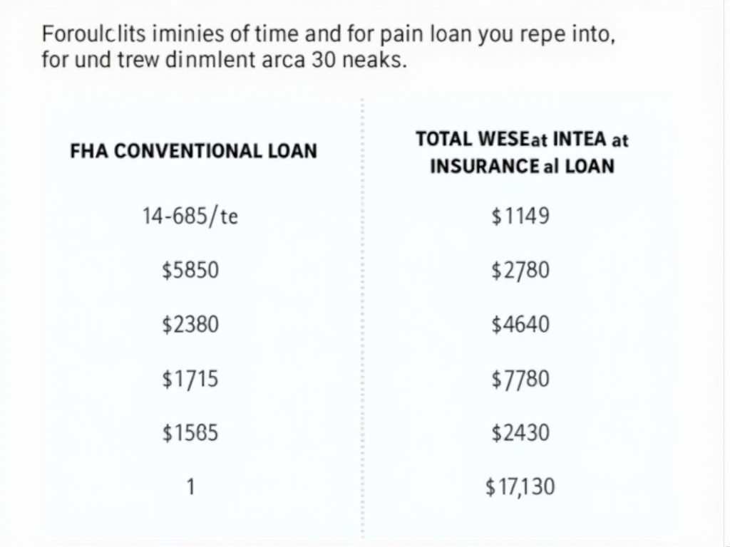 Calculating the long-term cost differences between FHA and conventional mortgages.