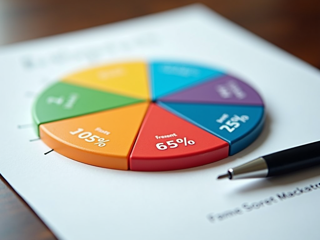 Pie chart of credit score factors