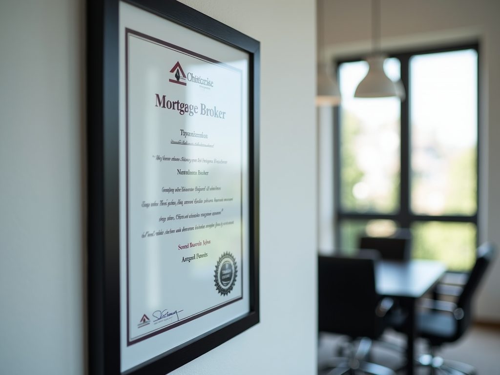 Mortgage broker certification