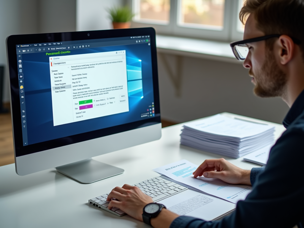 Person scanning documents for FHA loan application