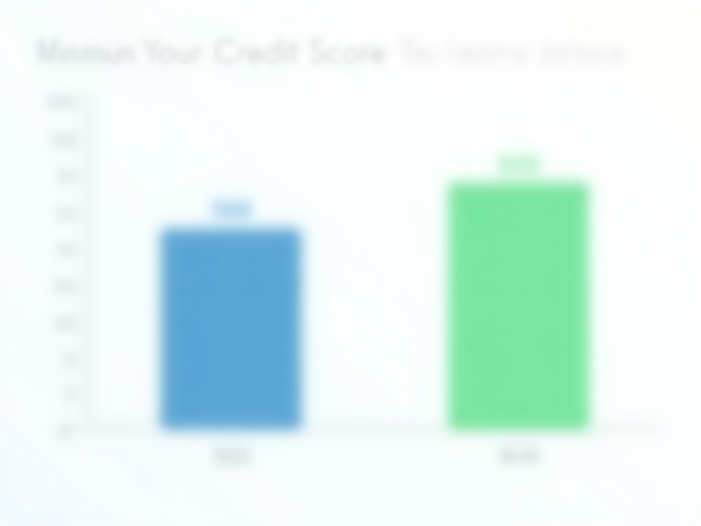 Bar graph of minimum credit score requirements for FHA and conventional loans