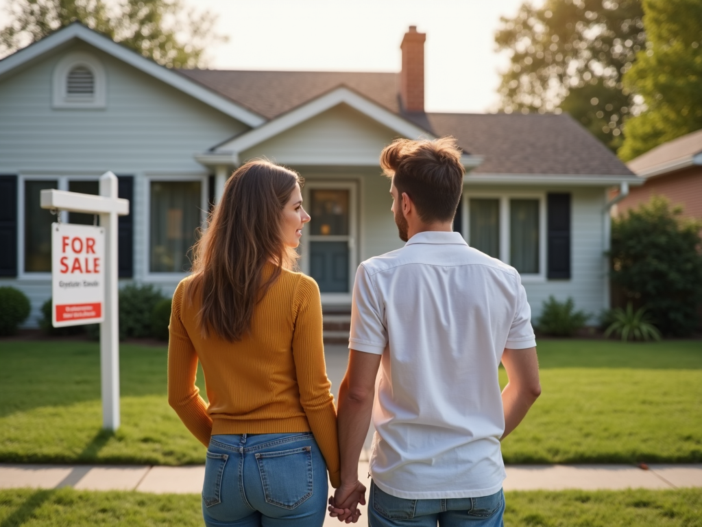Prospective homebuyers considering an FHA loan for their first home purchase.