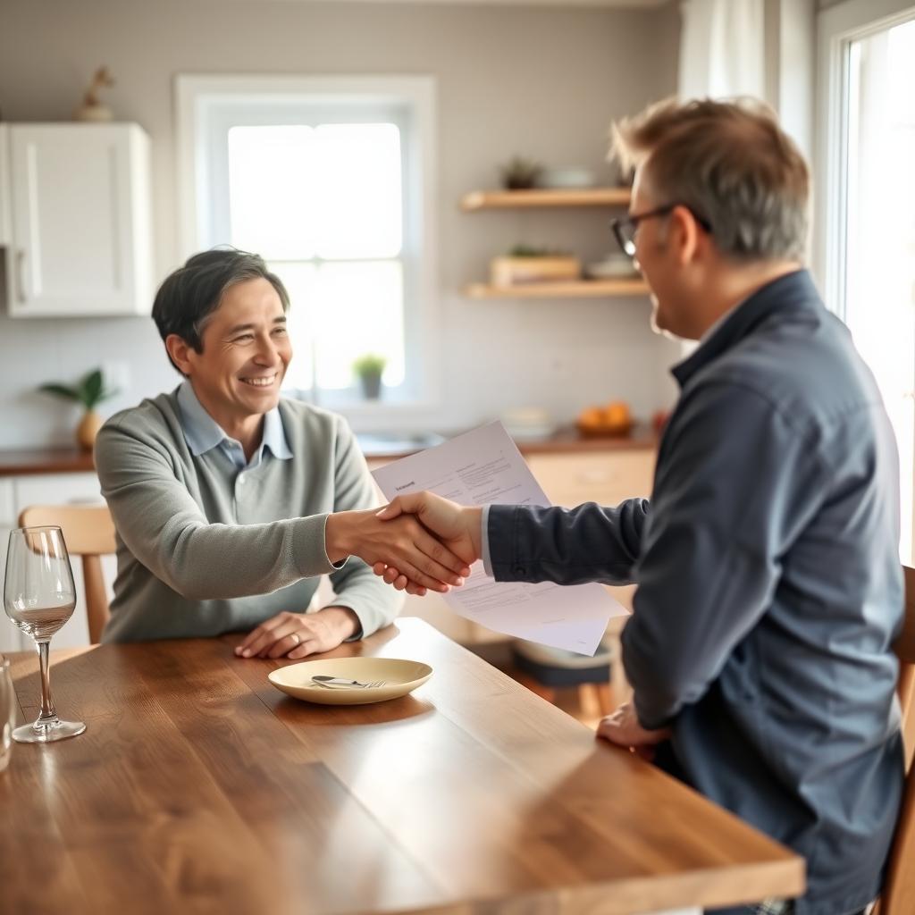 Couple receiving appraisal approval