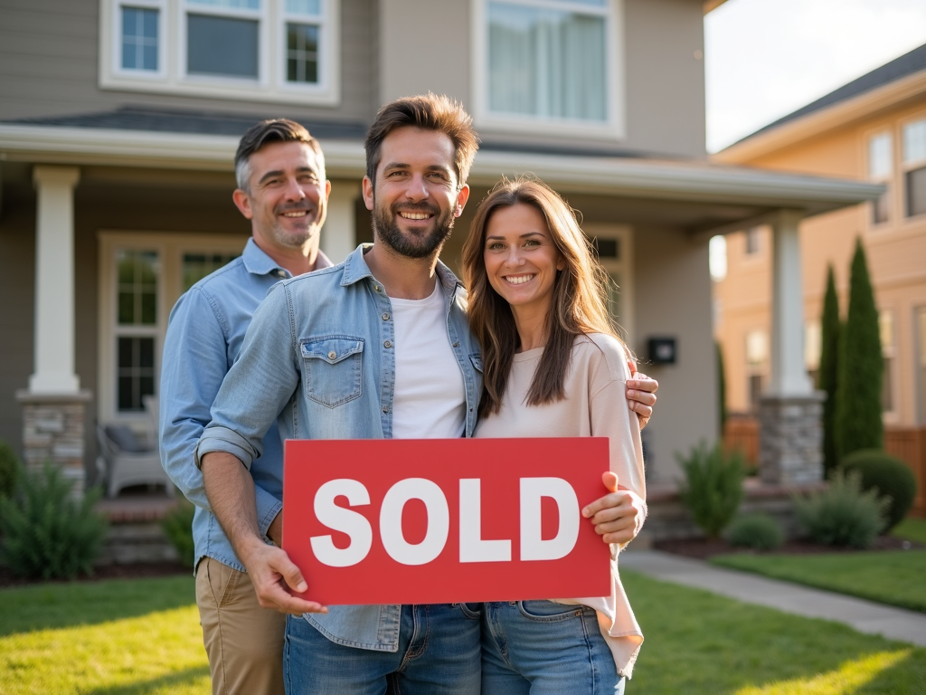 Family celebrating homeownership after securing an FHA loan.