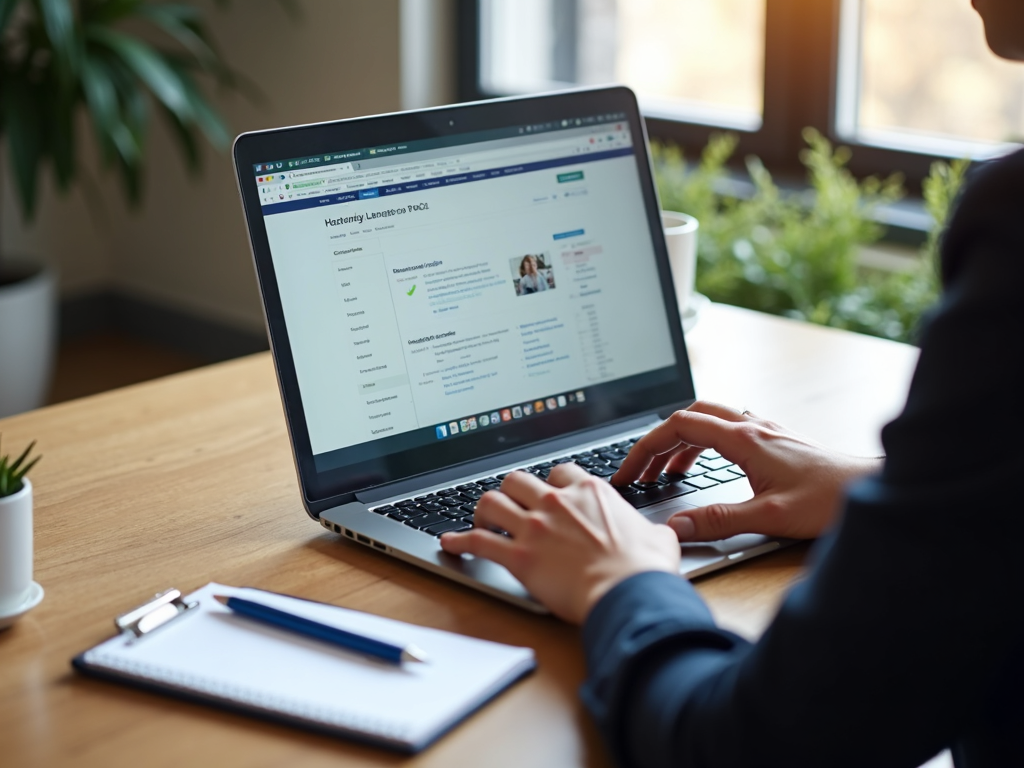 Person researching mortgage lenders online