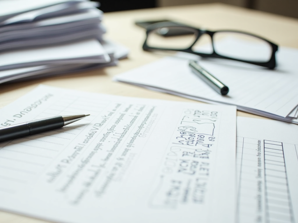 Organized documents ready for FHA refinance application