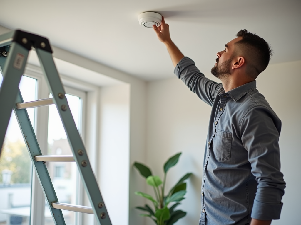 Testing a smoke detector before an FHA appraisal