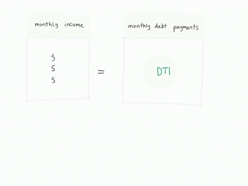 Chart explaining debt-to-income ratio calculation for FHA loans