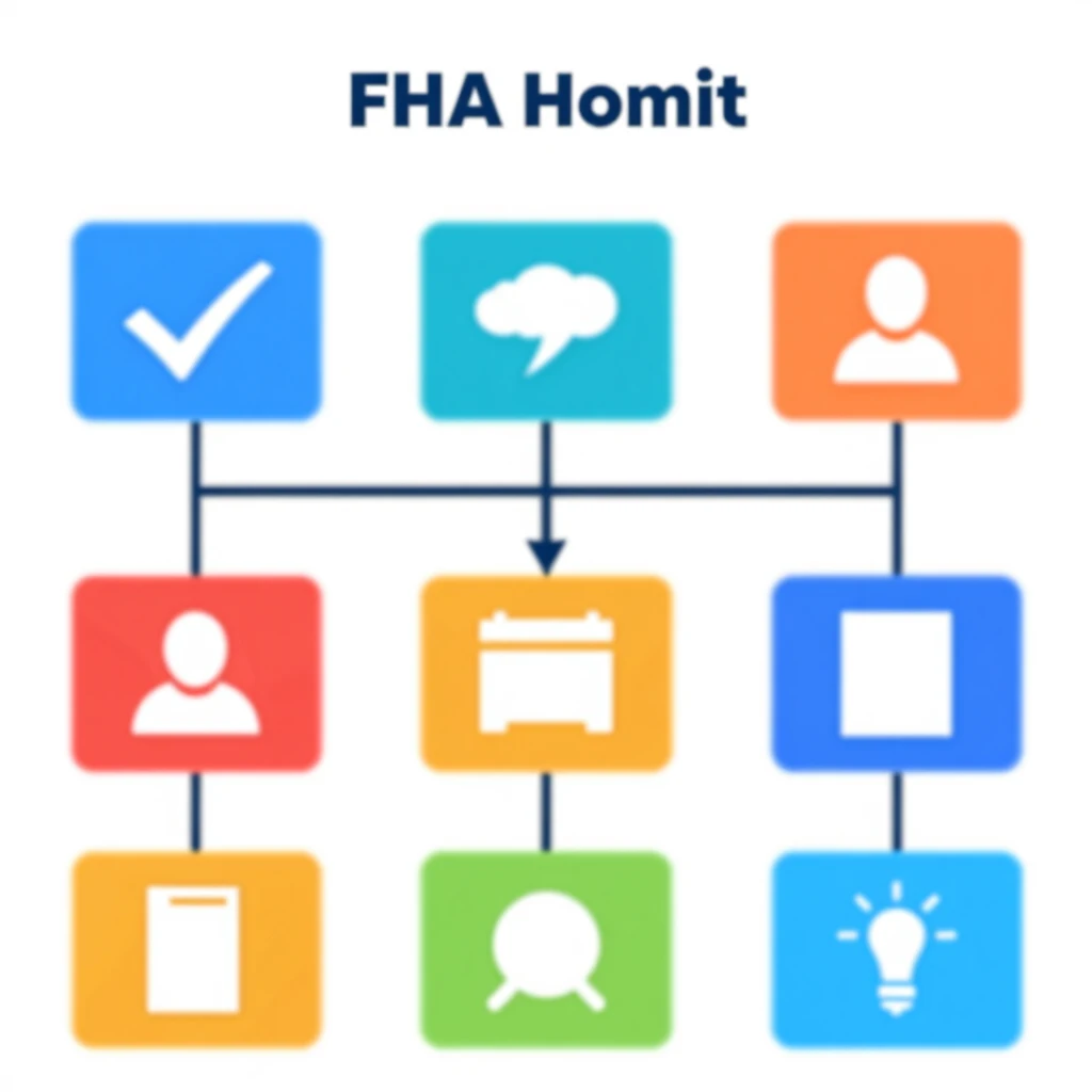 Step-by-step infographic of the FHA mortgage application process