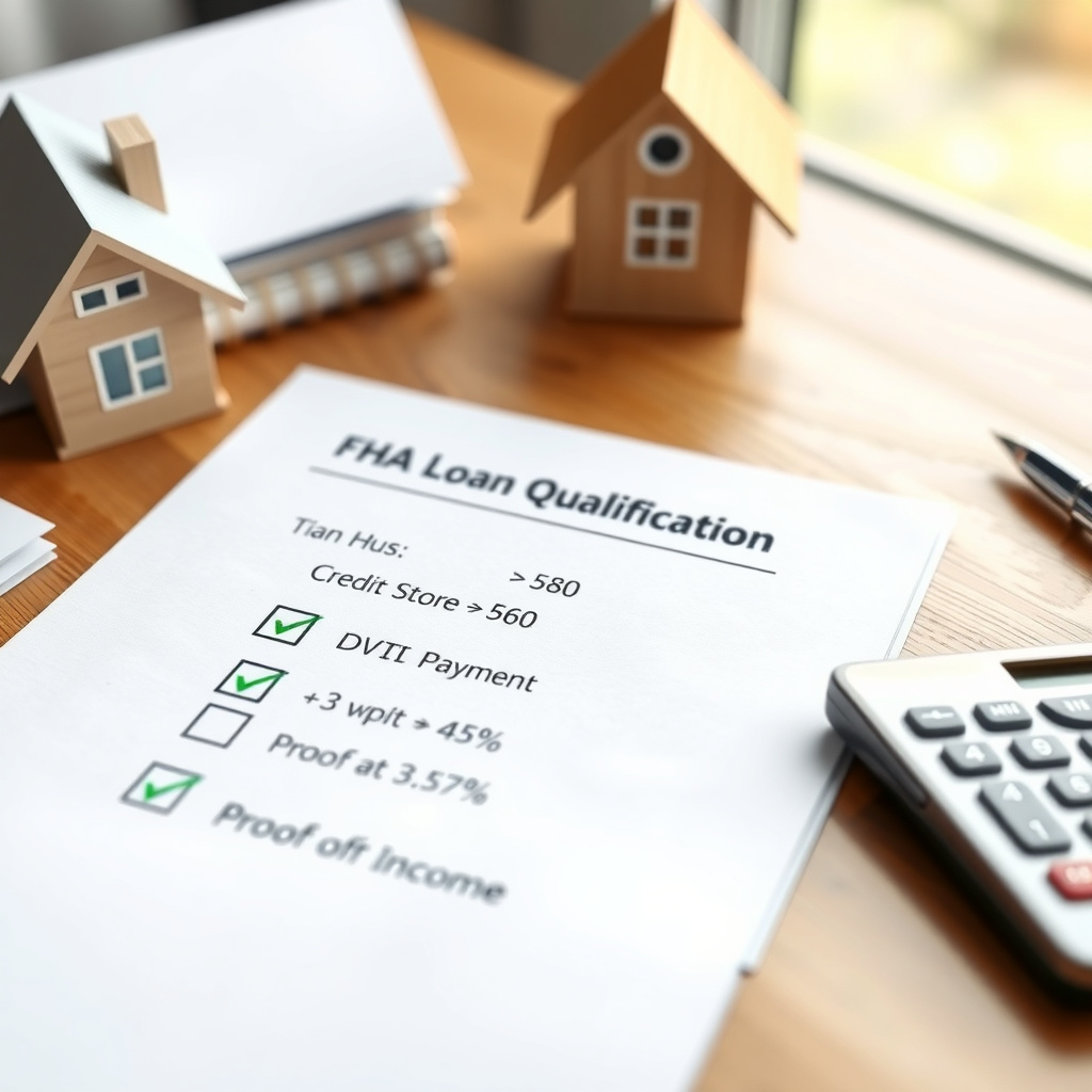Detailed checklist for qualifying for an FHA loan