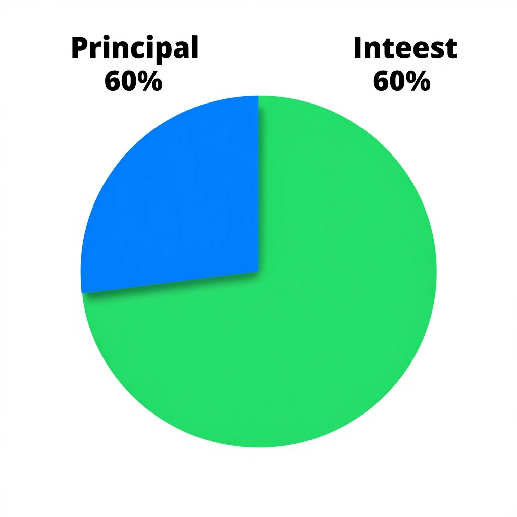 Pie chart of FHA mortgage payment breakdown