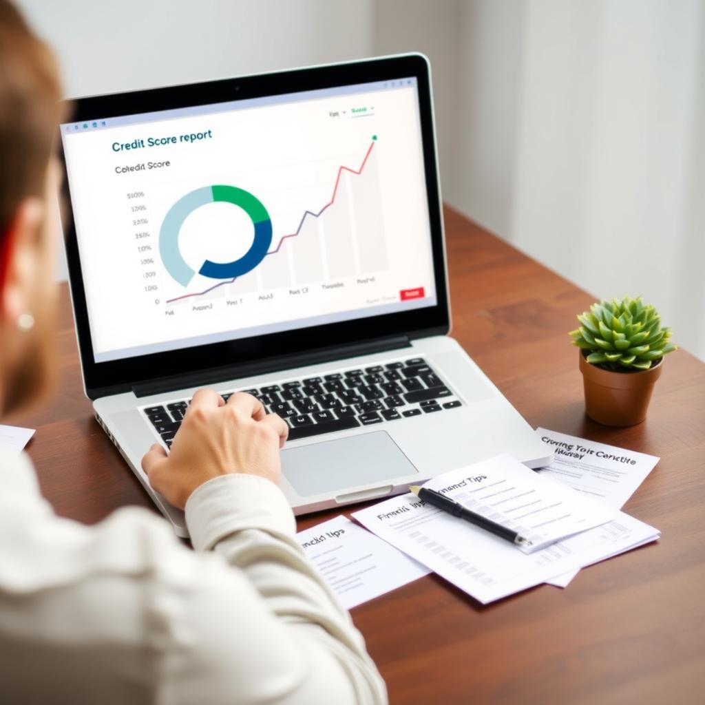 Reviewing credit report to improve score for mortgage