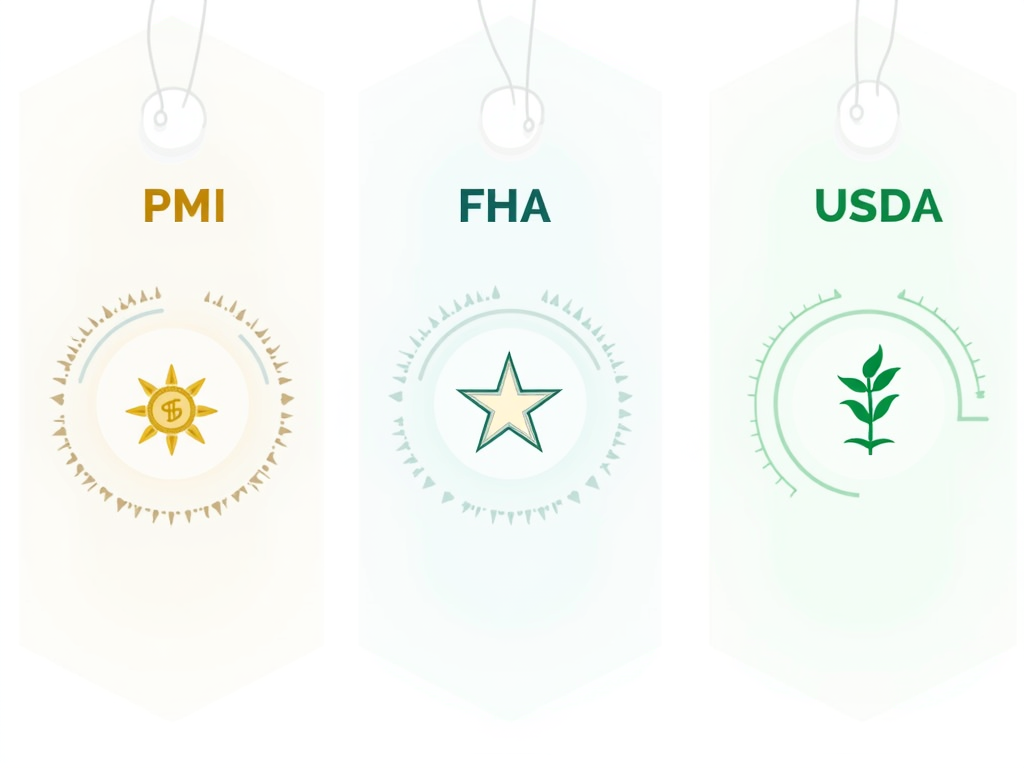 Infographic of mortgage insurance types