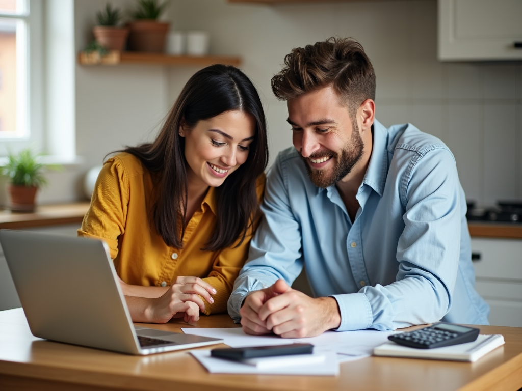 Couple planning down payment savings