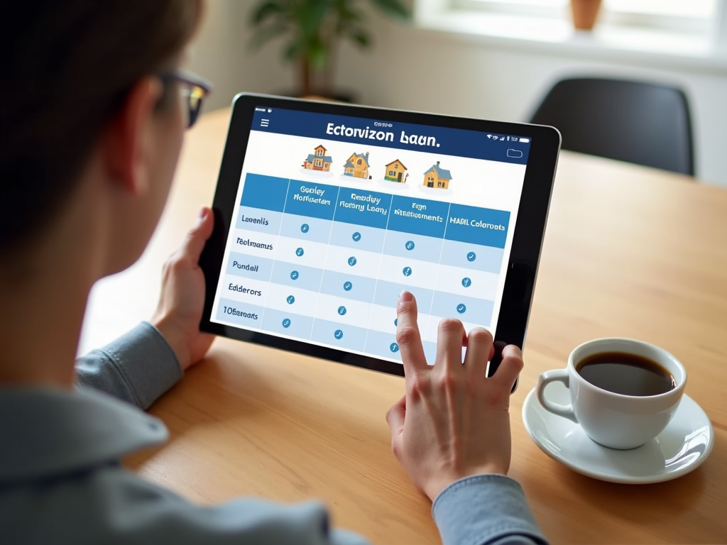 Individual comparing FHA loan offers from different lenders