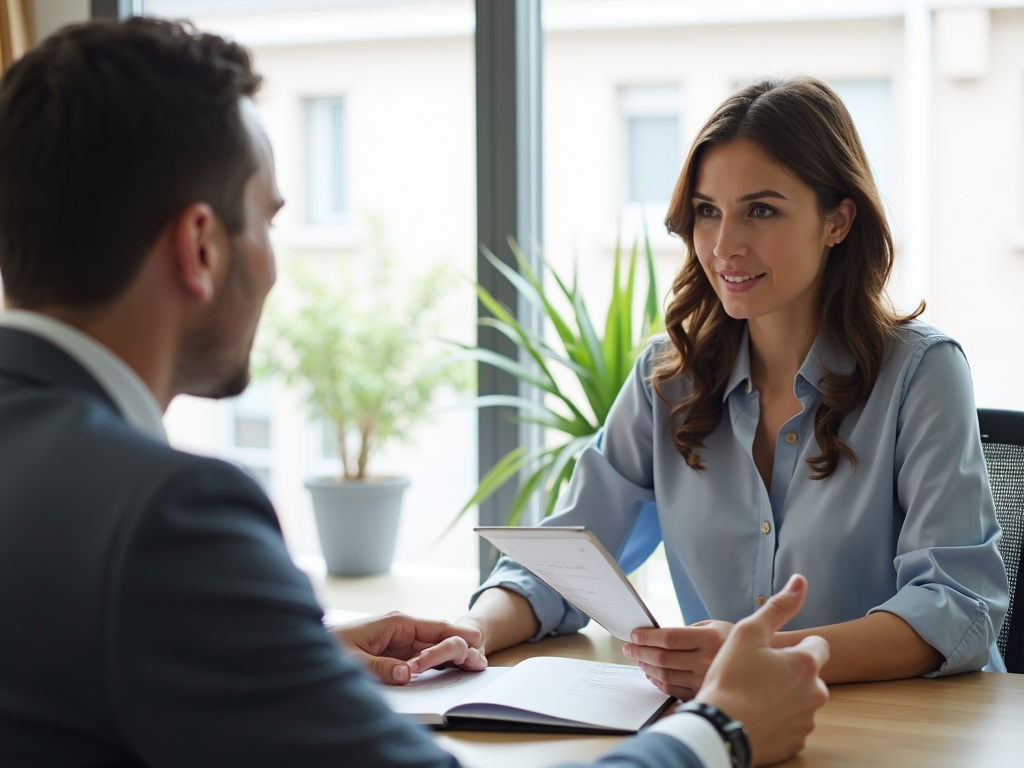 Lender explaining FHA loan eligibility to borrower