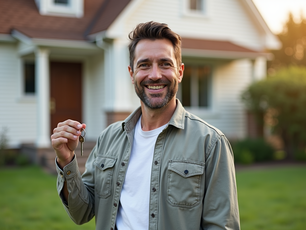 Homeowner enjoying their property after securing an FHA loan