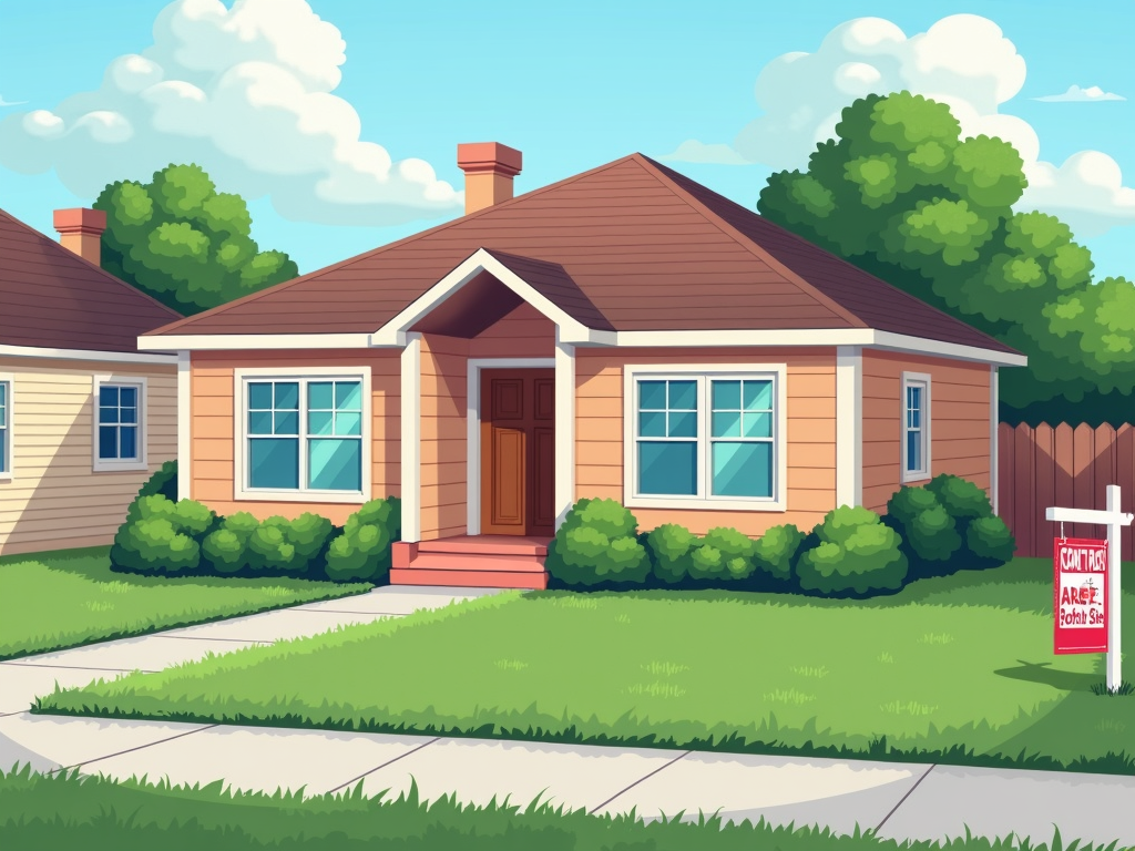FHA-eligible single-family home for sale