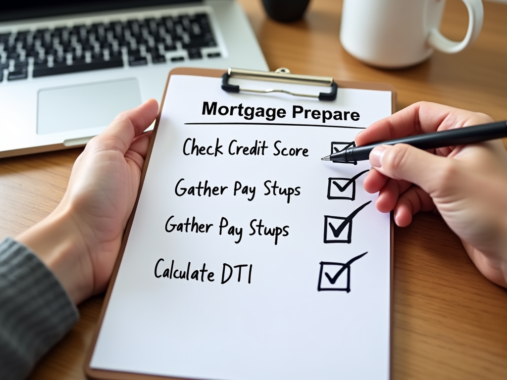 Checklist for mortgage preparation