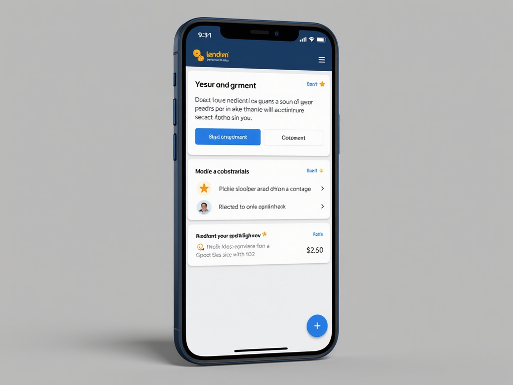 Mortgage tracking app on a mobile phone.