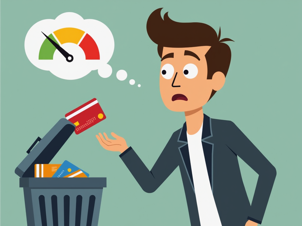 Person rejecting credit offers
