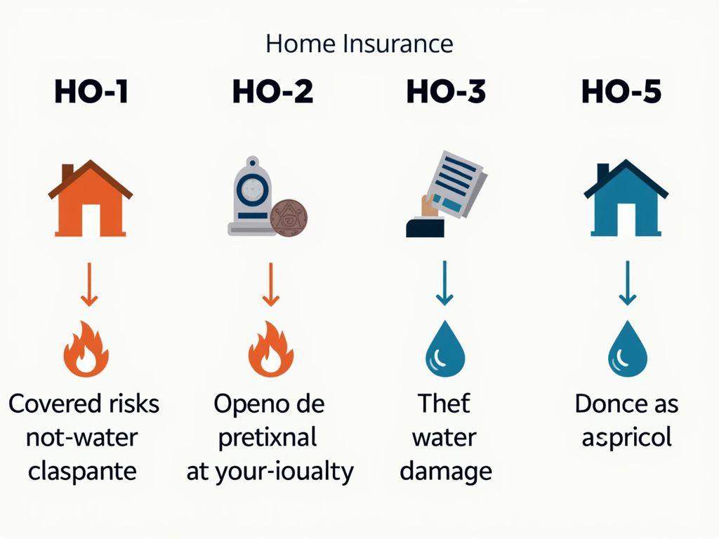 Diagram of home insurance policy types