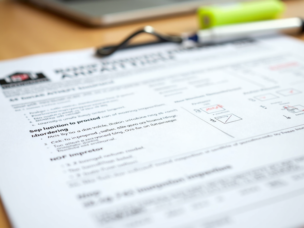 Home inspection report summary
