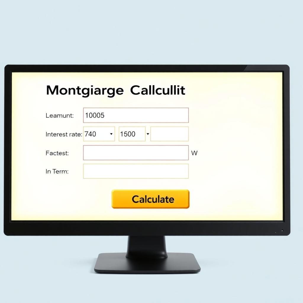 Mortgage calculator tool for estimating payments.