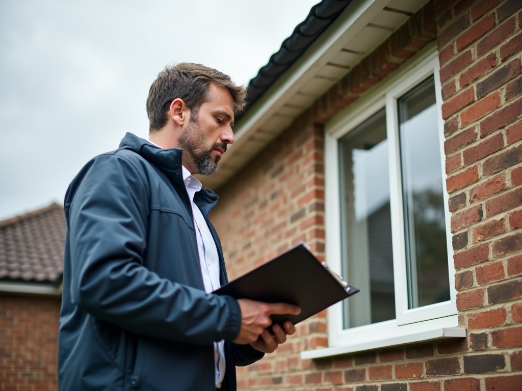 An FHA appraiser evaluating a property.