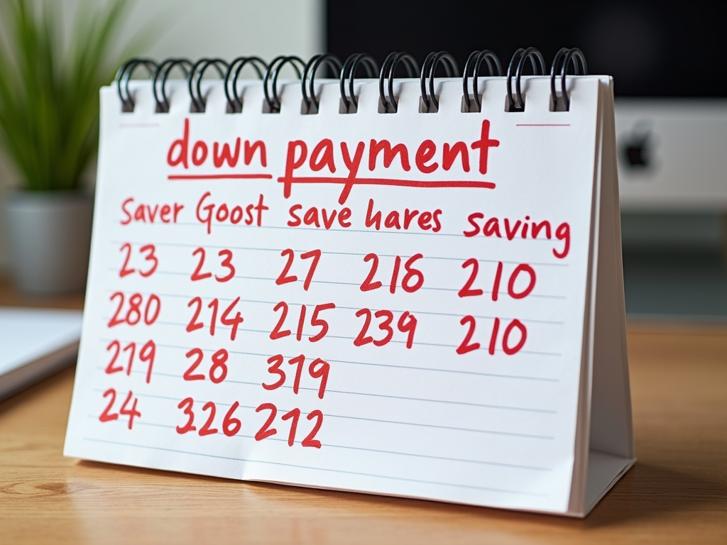 Monthly savings goal calendar