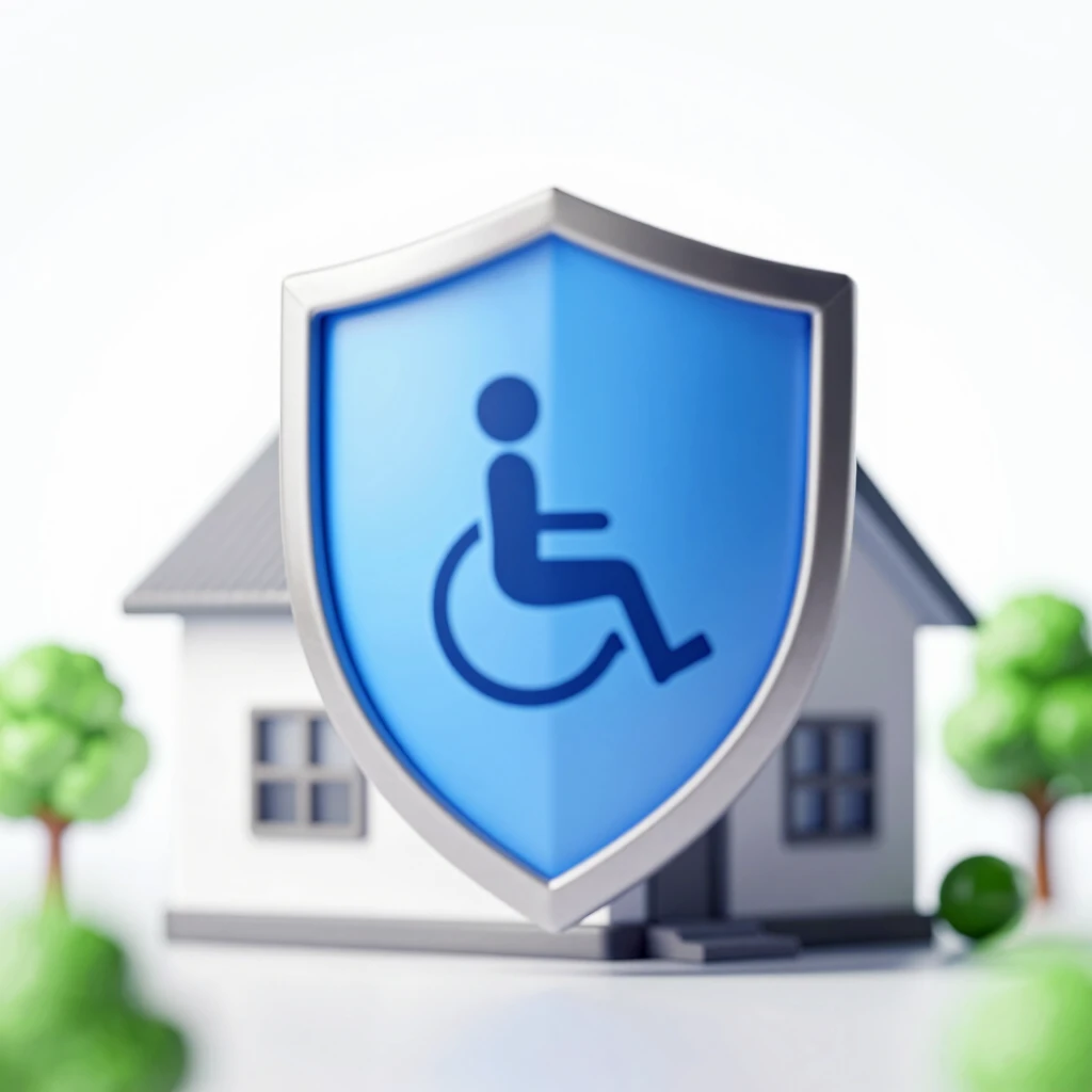 Shield protecting home from financial risks