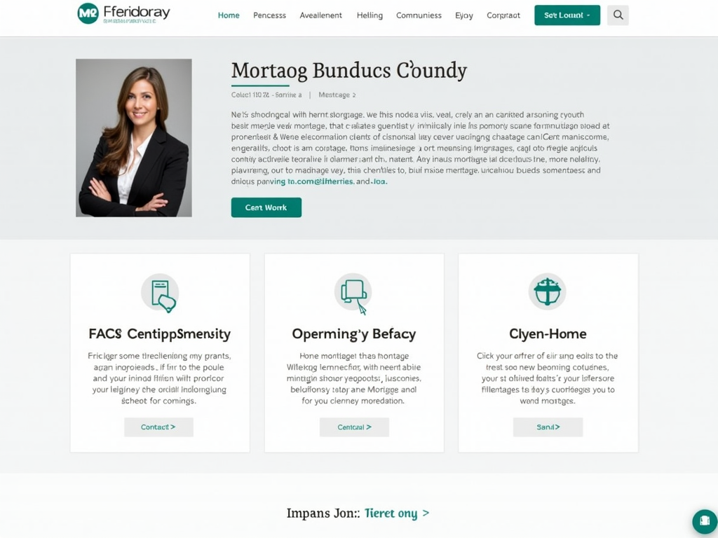 Mortgage broker website example