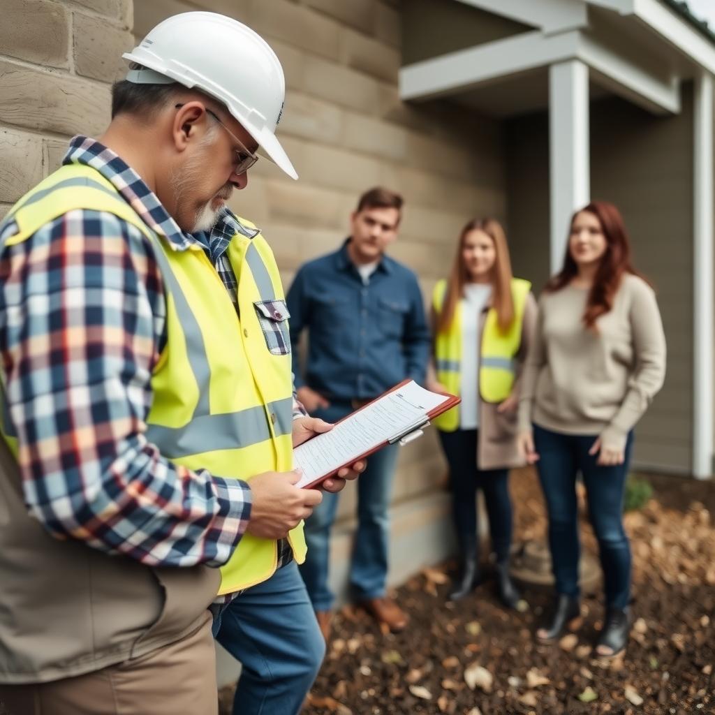 Home inspection in progress