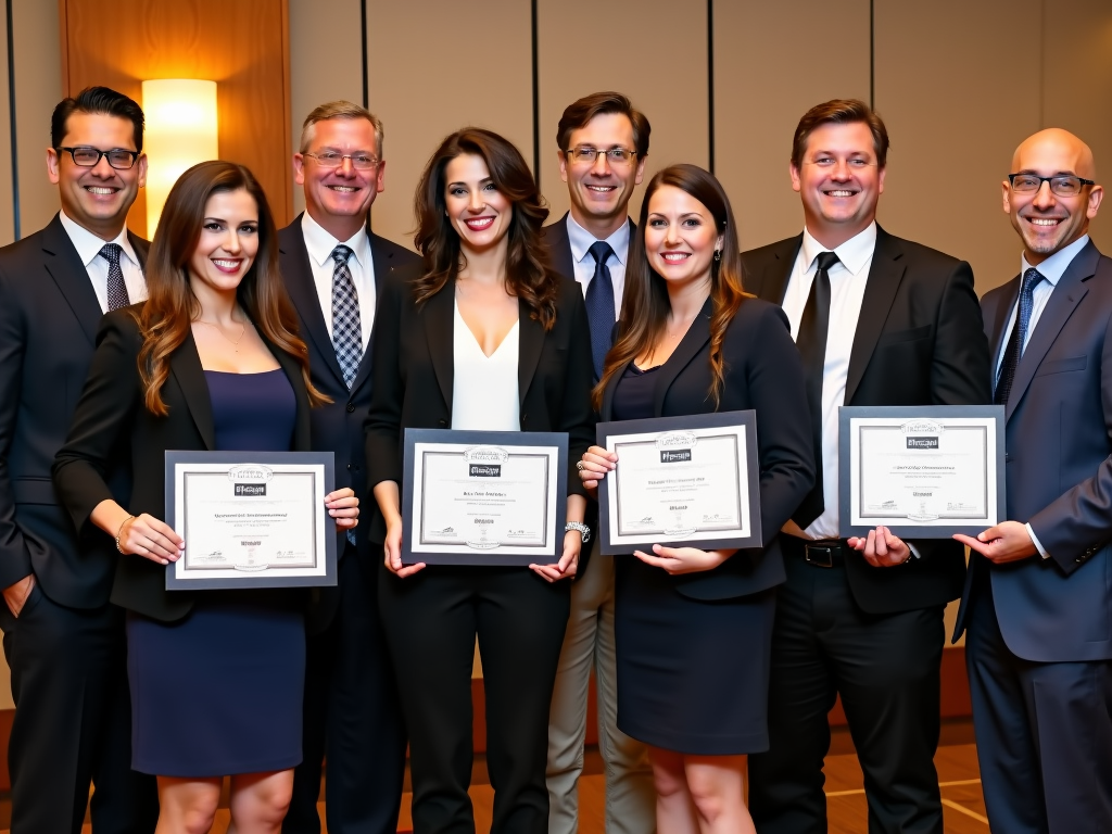 Mortgage brokers receiving certification awards