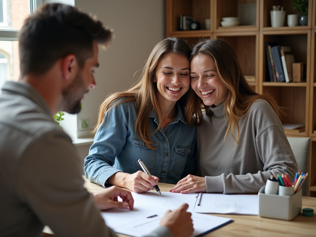 Couple signing FHA loan paperwork
