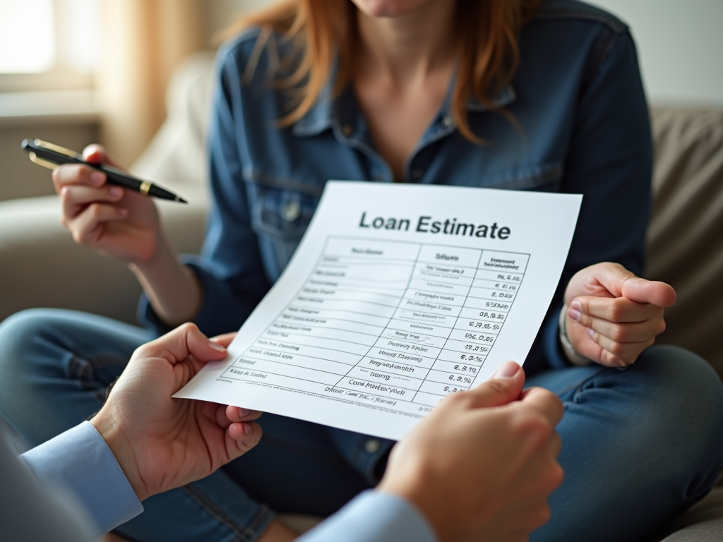 Reviewing Loan Estimate at home