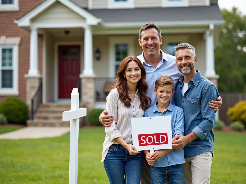Family celebrating homeownership with FHA loan