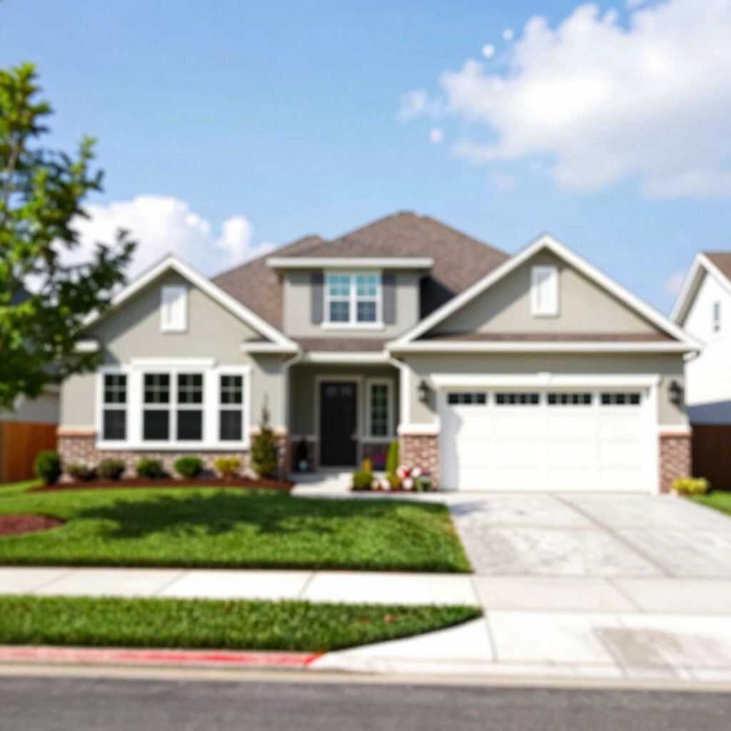 Modern suburban home representing successful FHA refinancing