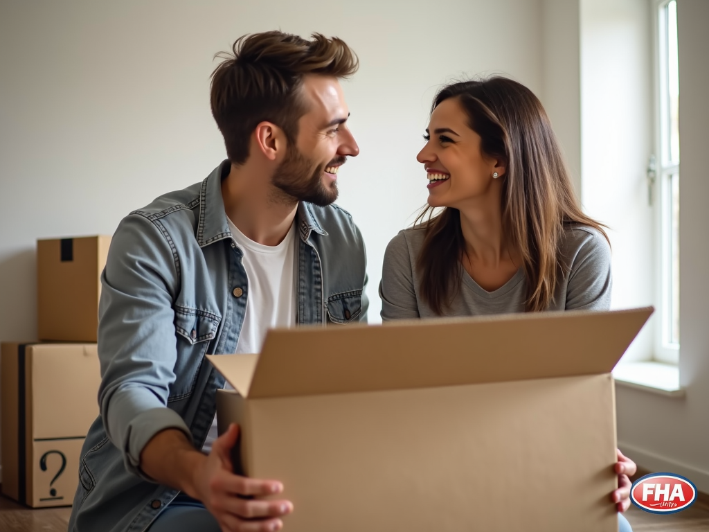 Couple moving in with an FHA loan