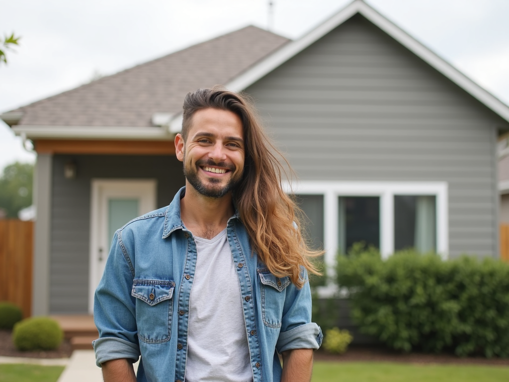 A happy homeowner