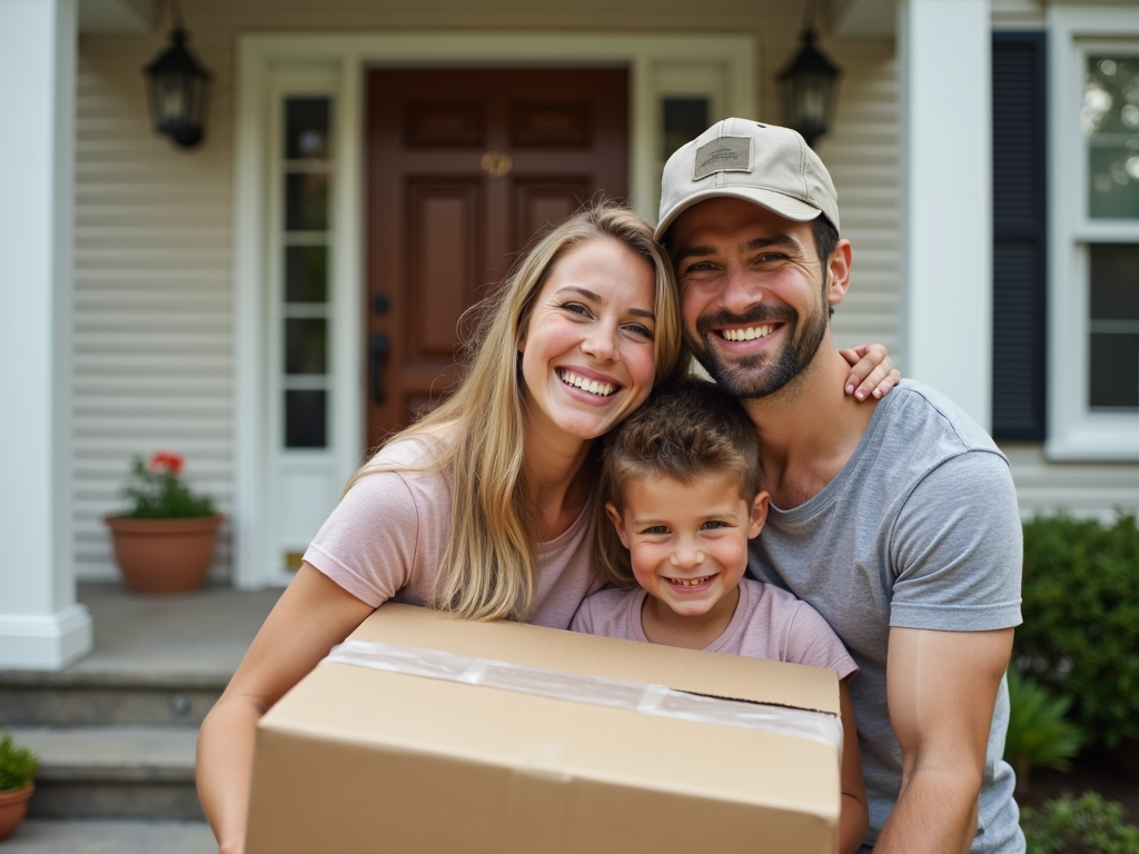 Family moving into new home