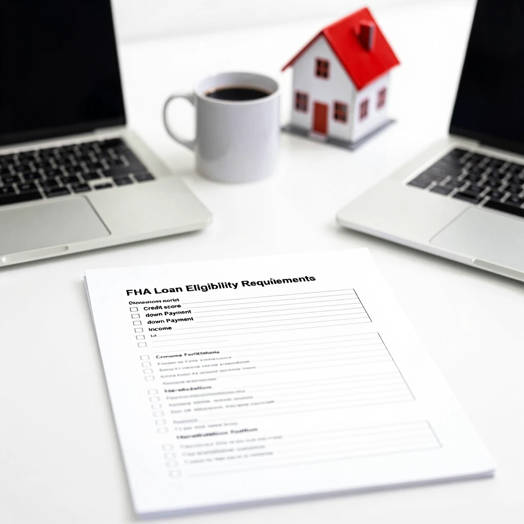 Visual checklist of key FHA mortgage requirements