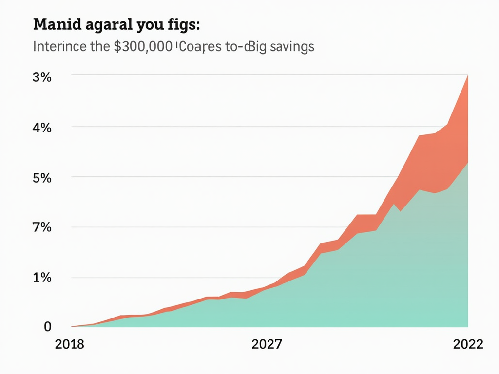 Graph showing how interest rates affect mortgage costs