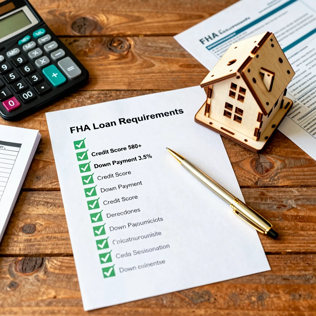Detailed checklist of key FHA loan guidelines and requirements