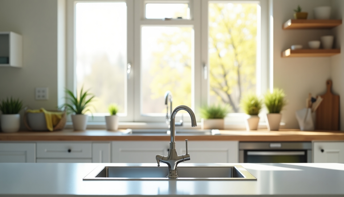 Clean kitchen prepared for FHA appraisal
