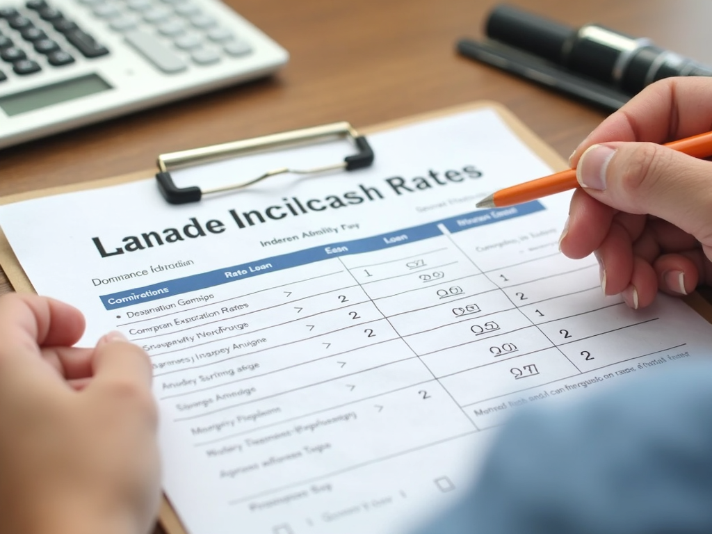 Individual calculating savings from lower interest rates