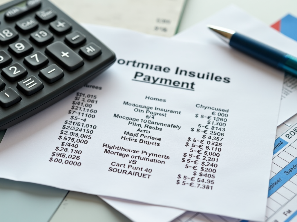 Calculator showing FHA mortgage payments