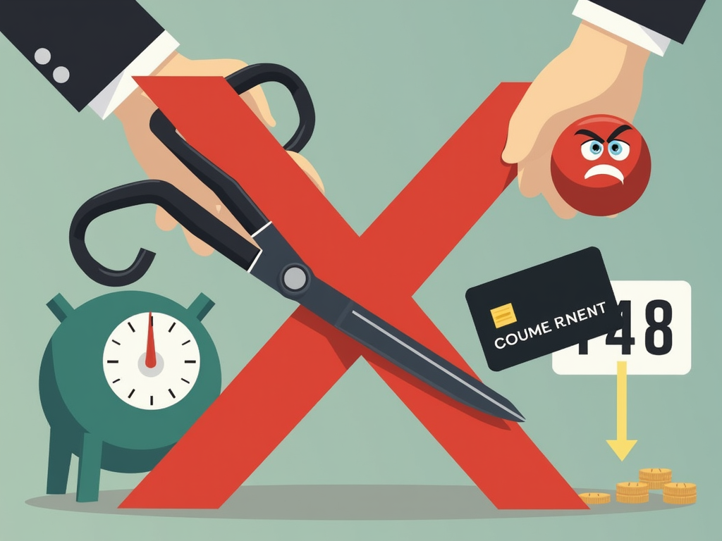 Error of cutting old credit card