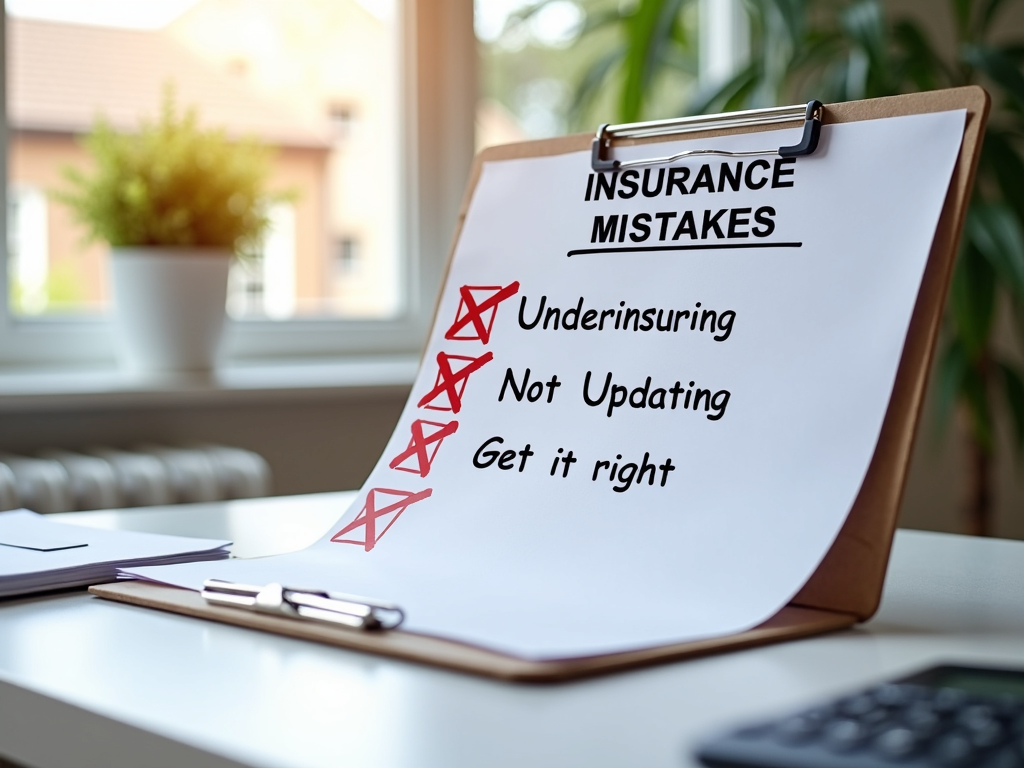 A checklist of homeowners insurance mistakes to avoid.